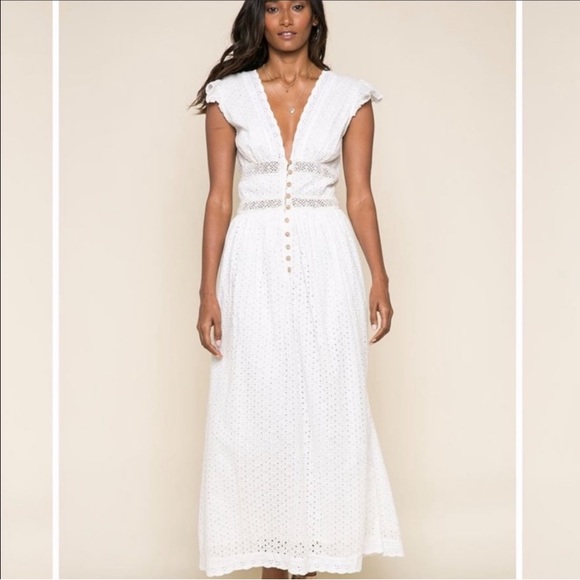 white eyelet maxi